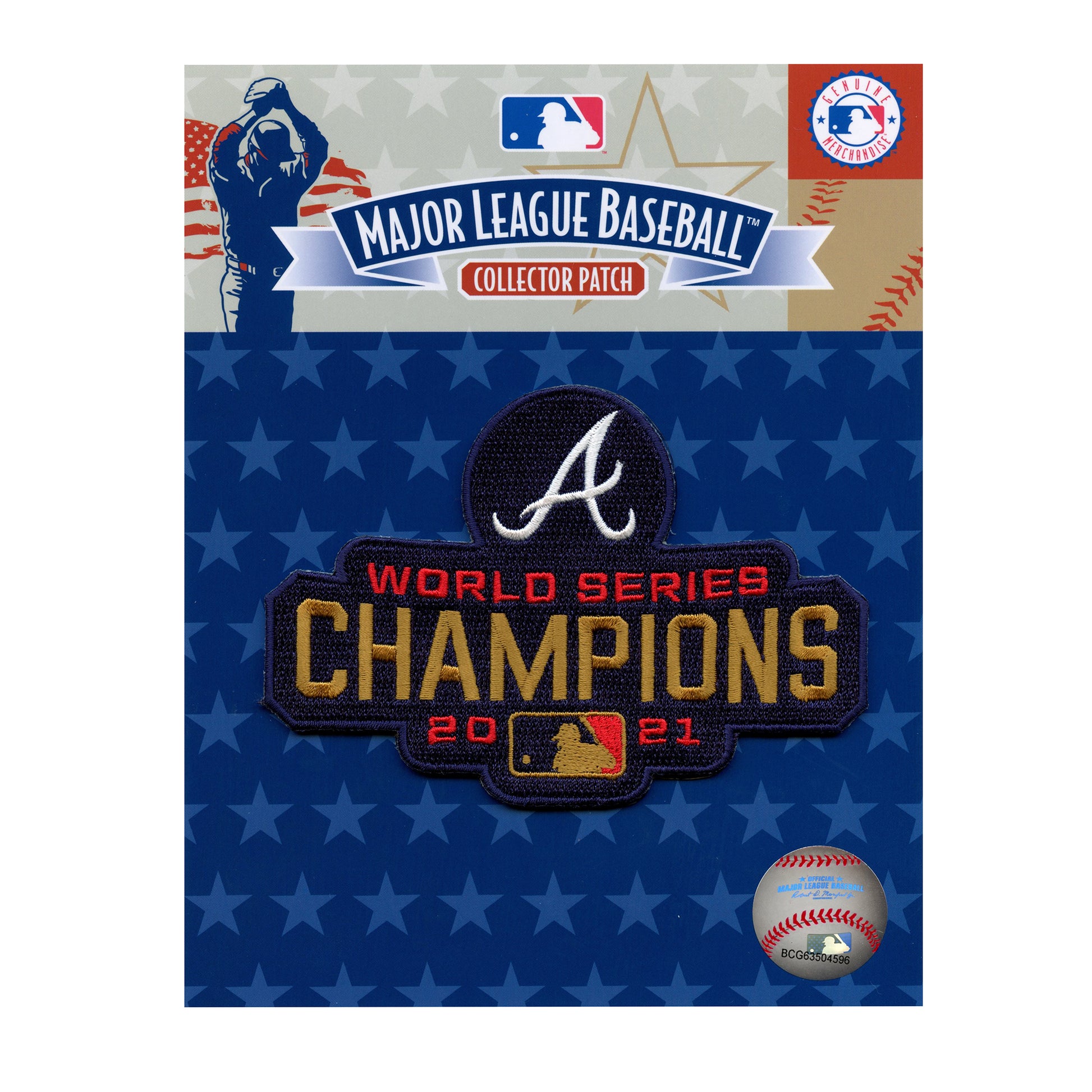 Atlanta Braves 2021 World Series Champions Gold Ceremony Jersey Patch 