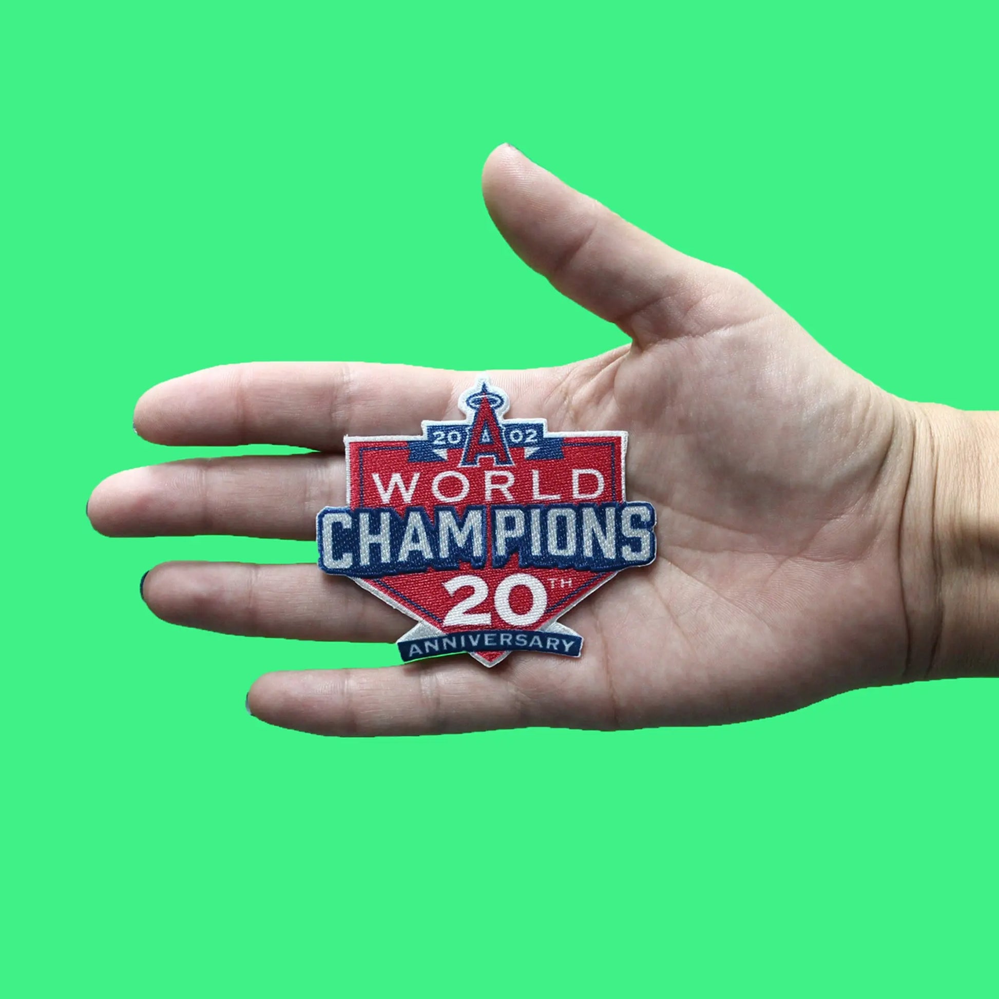 Anaheim Angels 2002 World Series Champions 20th Anniversary Jersey Patch