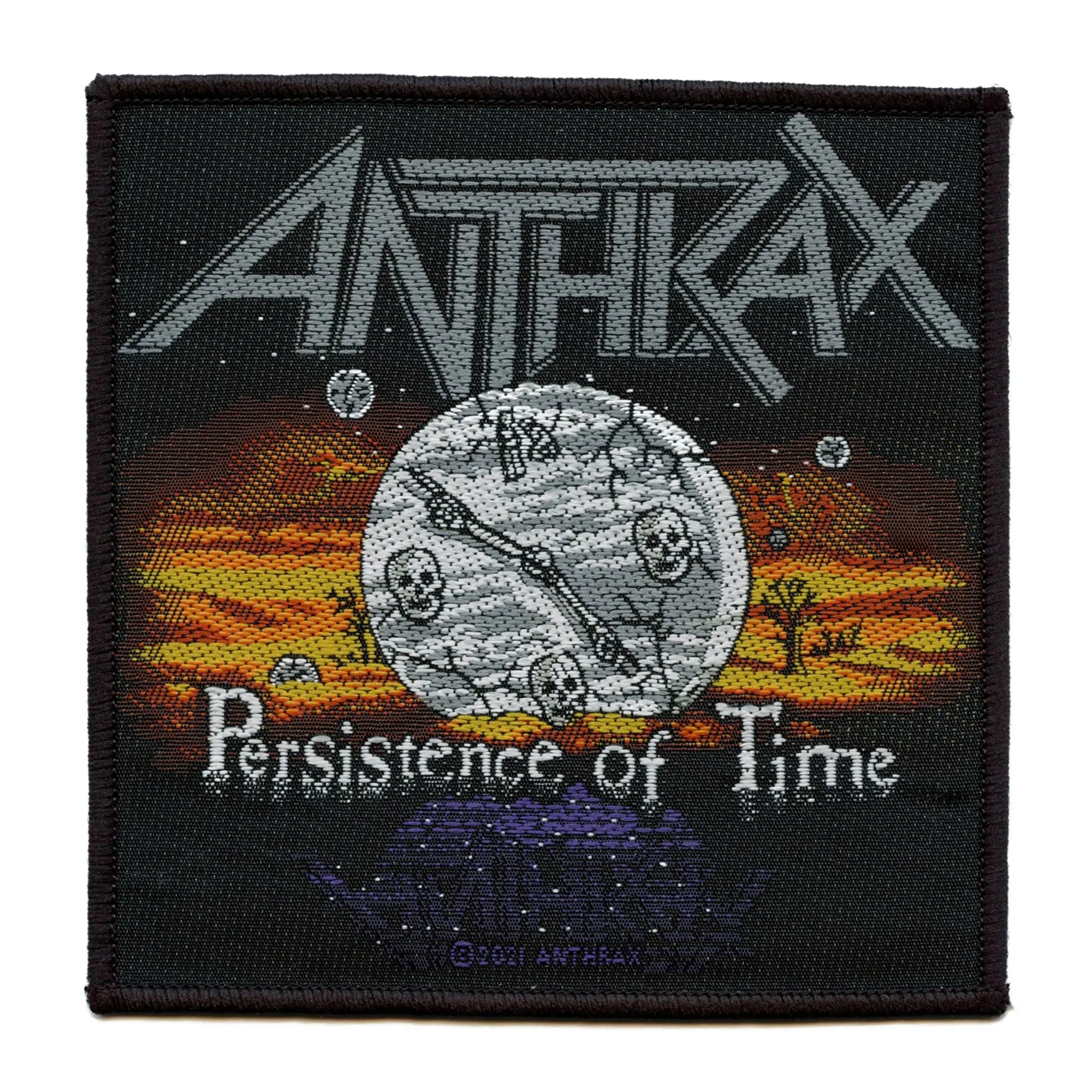 Anthrax Persistence of Time Patch 1990 Album Art Sew On