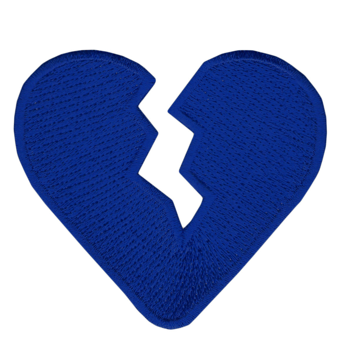 Broken Heart Embroidered Iron On Patch 
