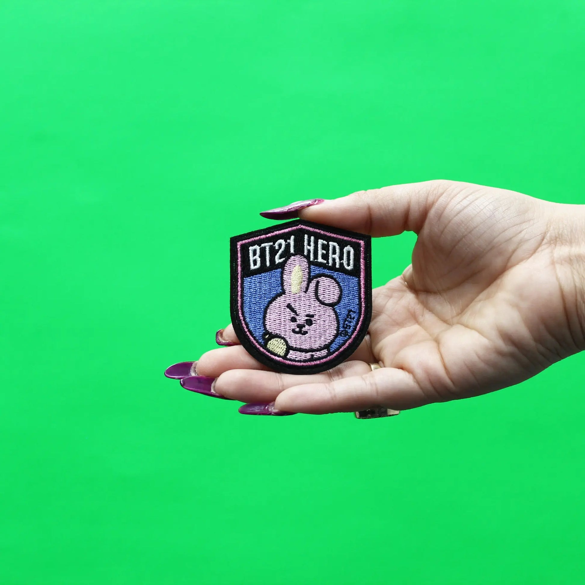 BT21 Hero Kooky Patch BTS Jungkook Embroidered Iron On 