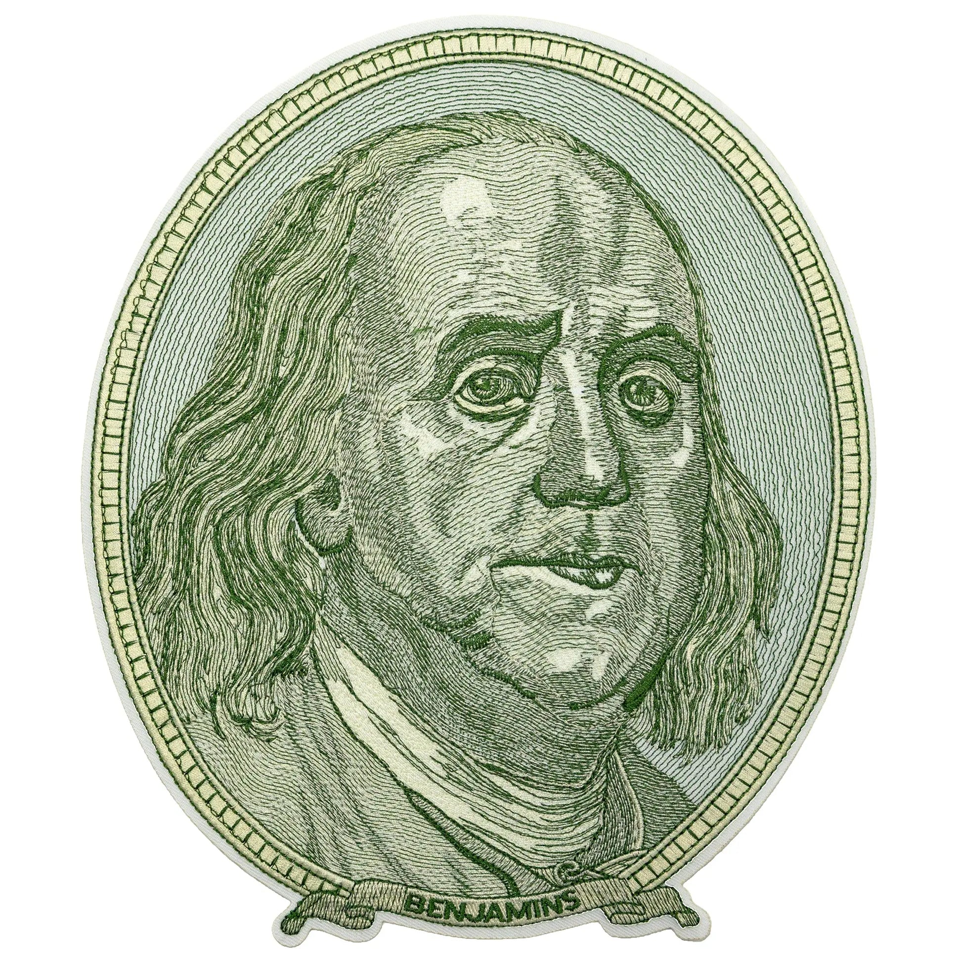 Benjamin Franklin Money Back Patch Cash XL Jacket Embroidered Iron On