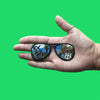 California Landmarks Sunglasses Patch Golden State Travel Embroidered Iron On 