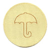 Dalgona Candy Umbrella Shape Patch Survival Game Embroidered Iron On 