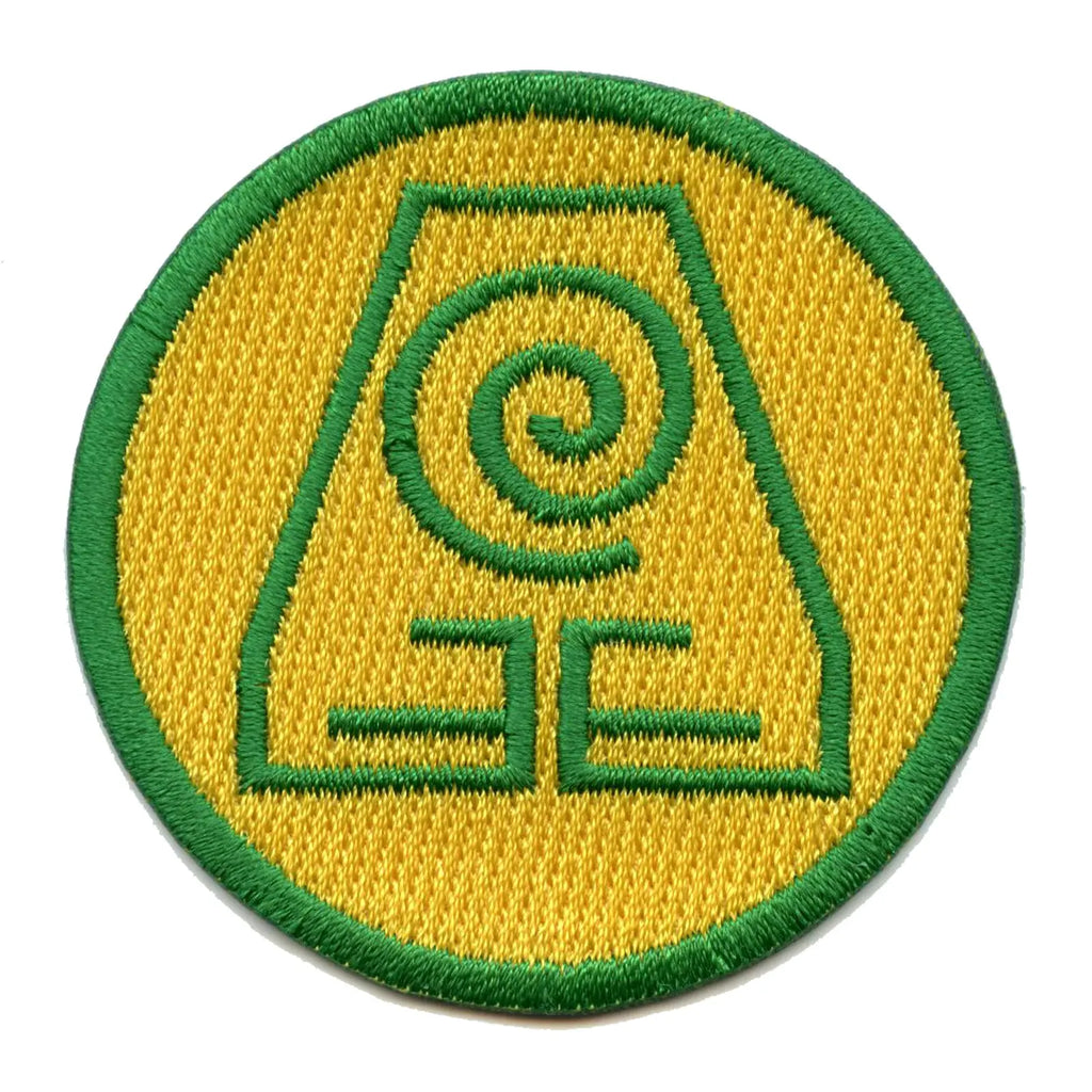 Earth Nation Symbol Round Embroidered Iron On Patch 