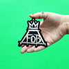 Fall Out Boy Patch FOB Crown Logo Embroidered Iron On 