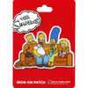 The Simpsons Family Portrait Patch Homer Bart Marge Lisa Embroidered Iron On 
