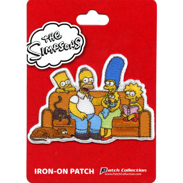 The Simpsons Family Portrait Patch Homer Bart Marge Lisa Embroidered Iron On 