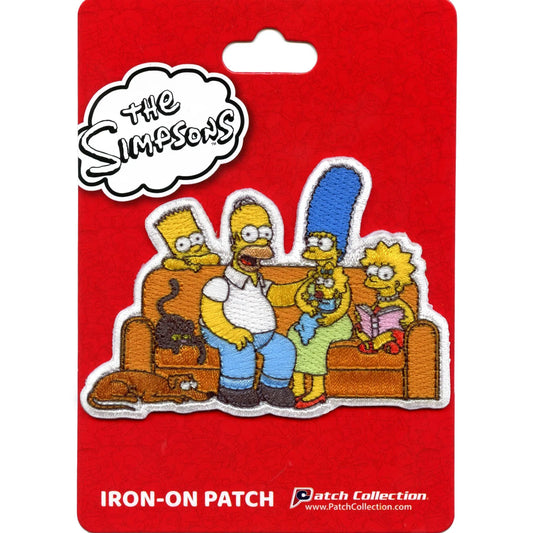 The Simpsons Family Portrait Patch Homer Bart Marge Lisa Embroidered Iron On 