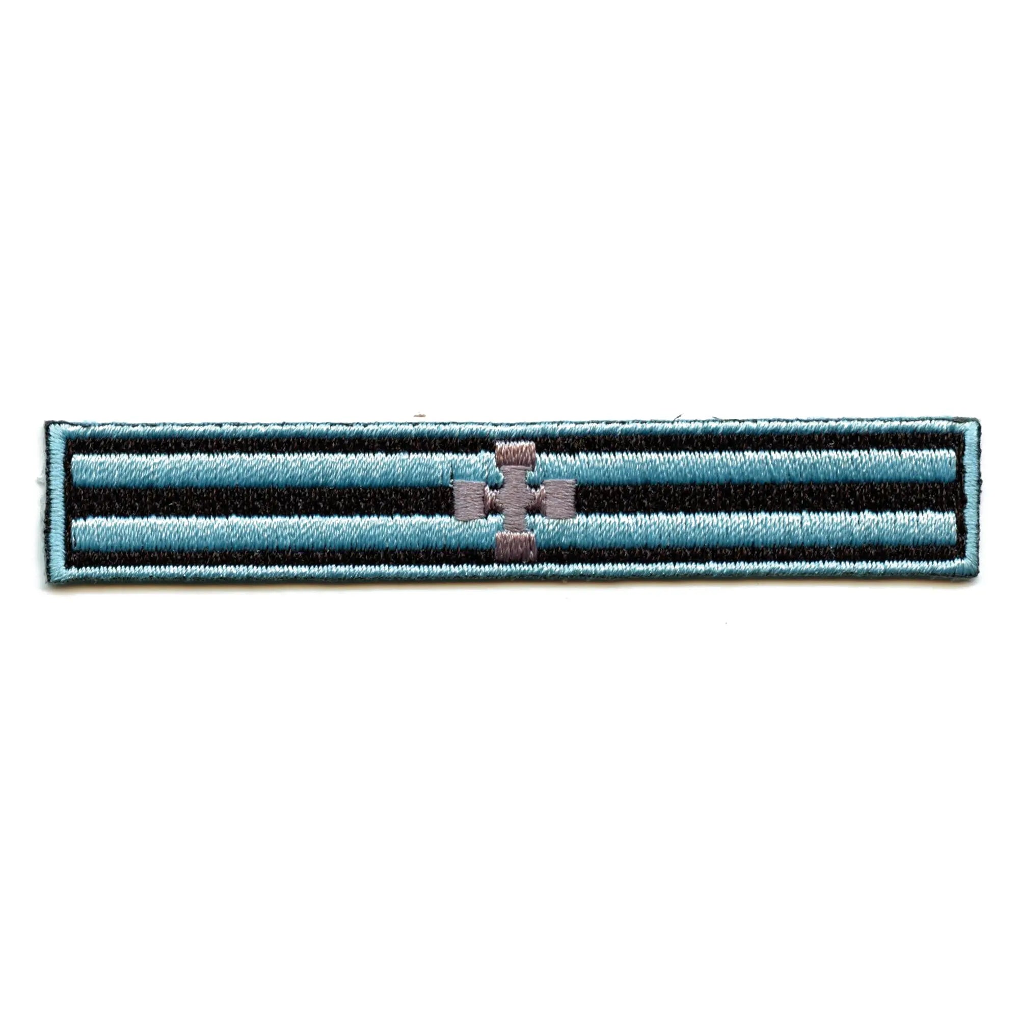 Fire Force Sergeant Patch Uniform Stripes Embroidered Iron On 