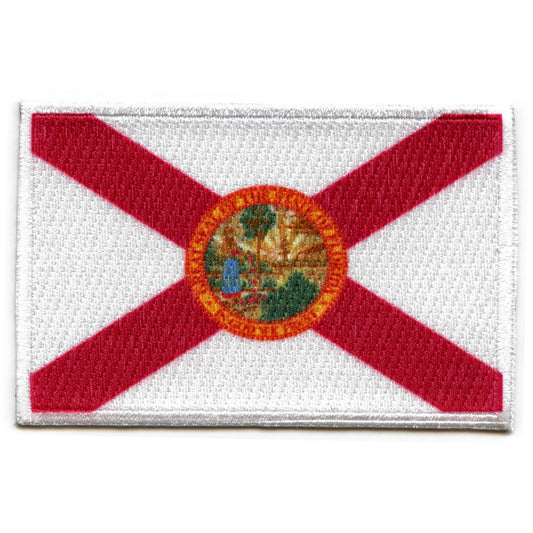 Florida Patch State Flag Embroidered Iron On 
