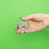 Happy Friendly Caterpillar Embroidered Iron On Patch 
