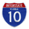 Interstate 10 I-10 Road Sign Embroidered Iron On Patch 