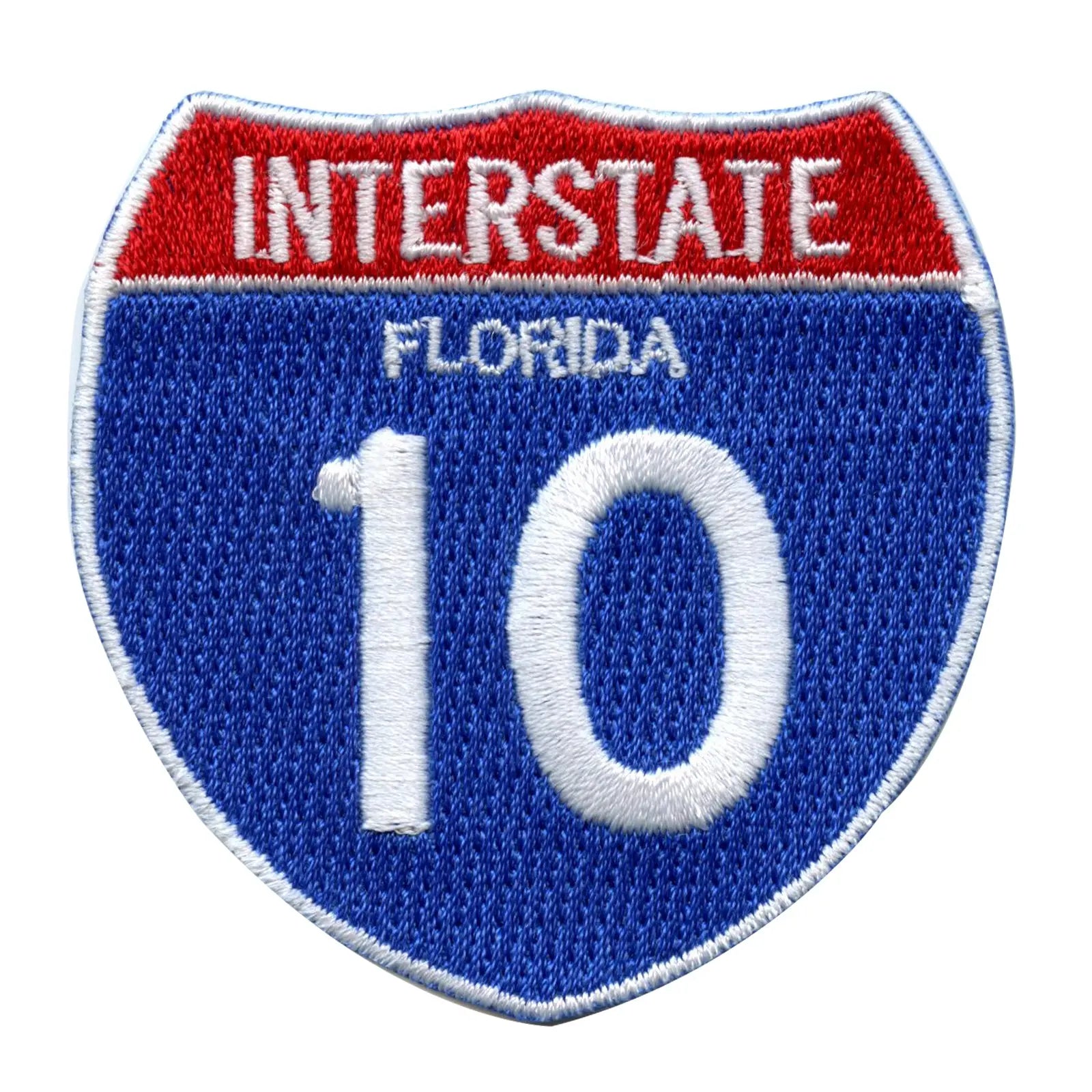 Interstate 10 I-10 Road Sign Embroidered Iron On Patch 