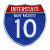 Interstate 10 I-10 Road Sign Embroidered Iron On Patch 