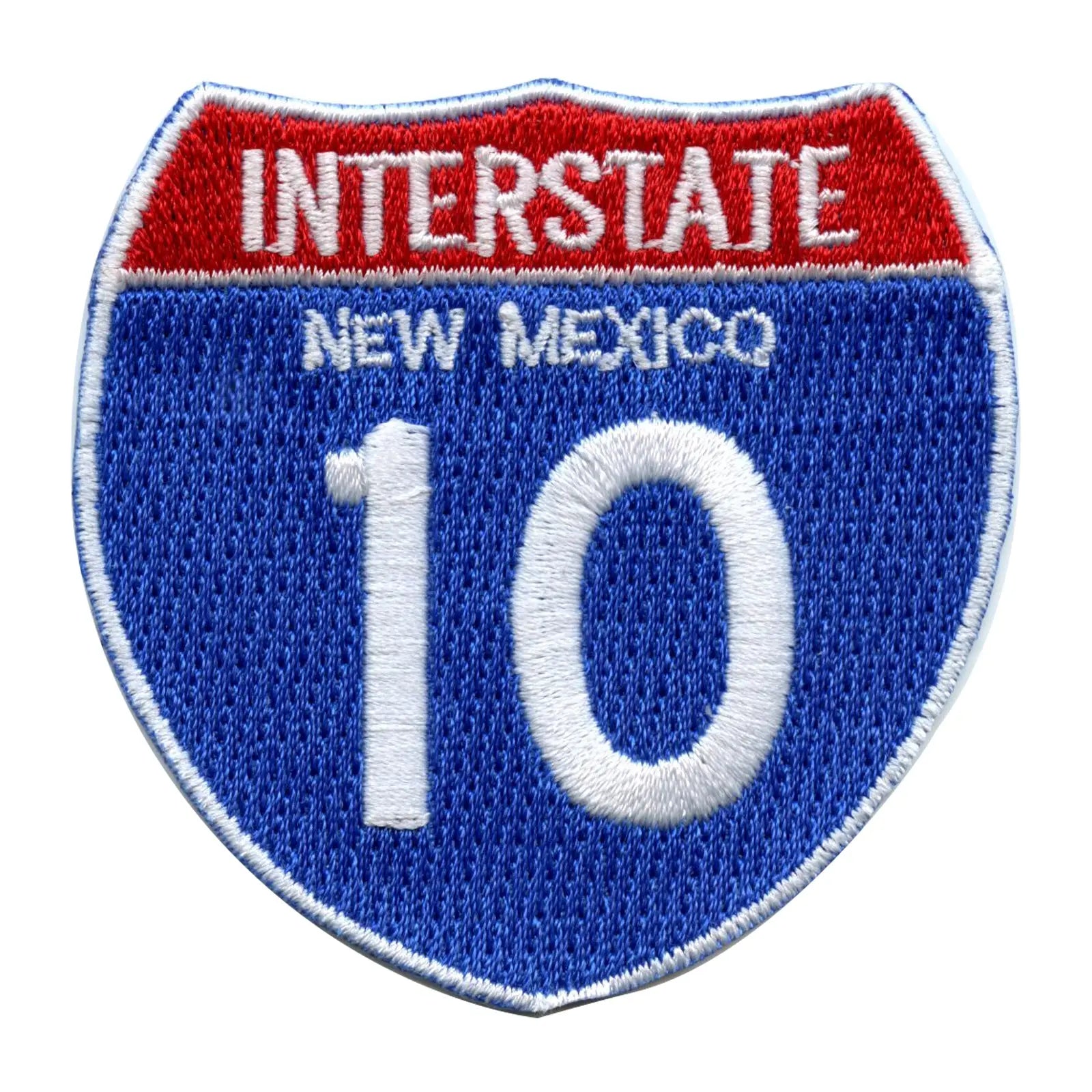 Interstate 10 I-10 Road Sign Embroidered Iron On Patch 