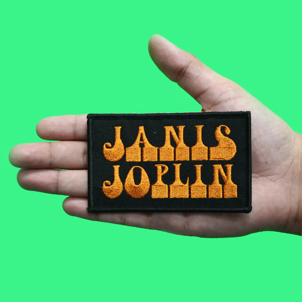 Janis Joplin Classic Logo Patch Woman Rock Legend Embroidered Iron On
