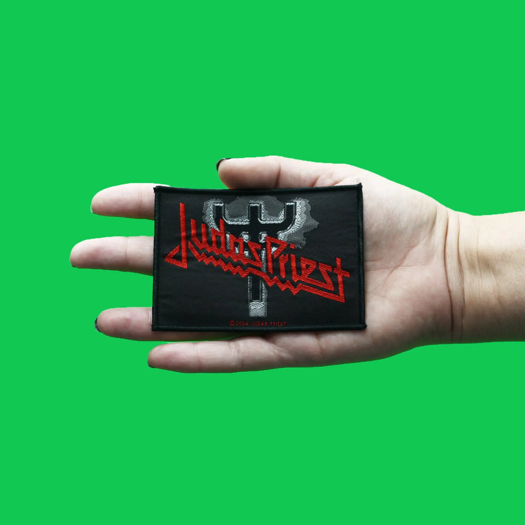 Judas Priest Fork Logo Patch Woven Sew On 
