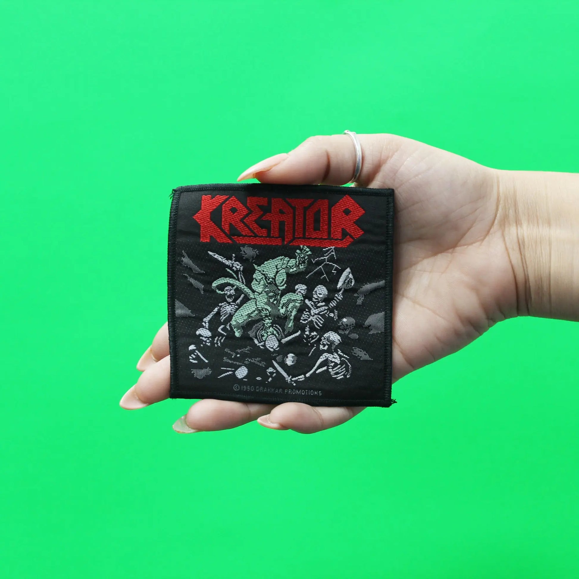 1990 Kreator Pleasure To Kill Woven Sew On Patch 