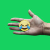 Laughing Emoji Embroidered Iron On Patch 