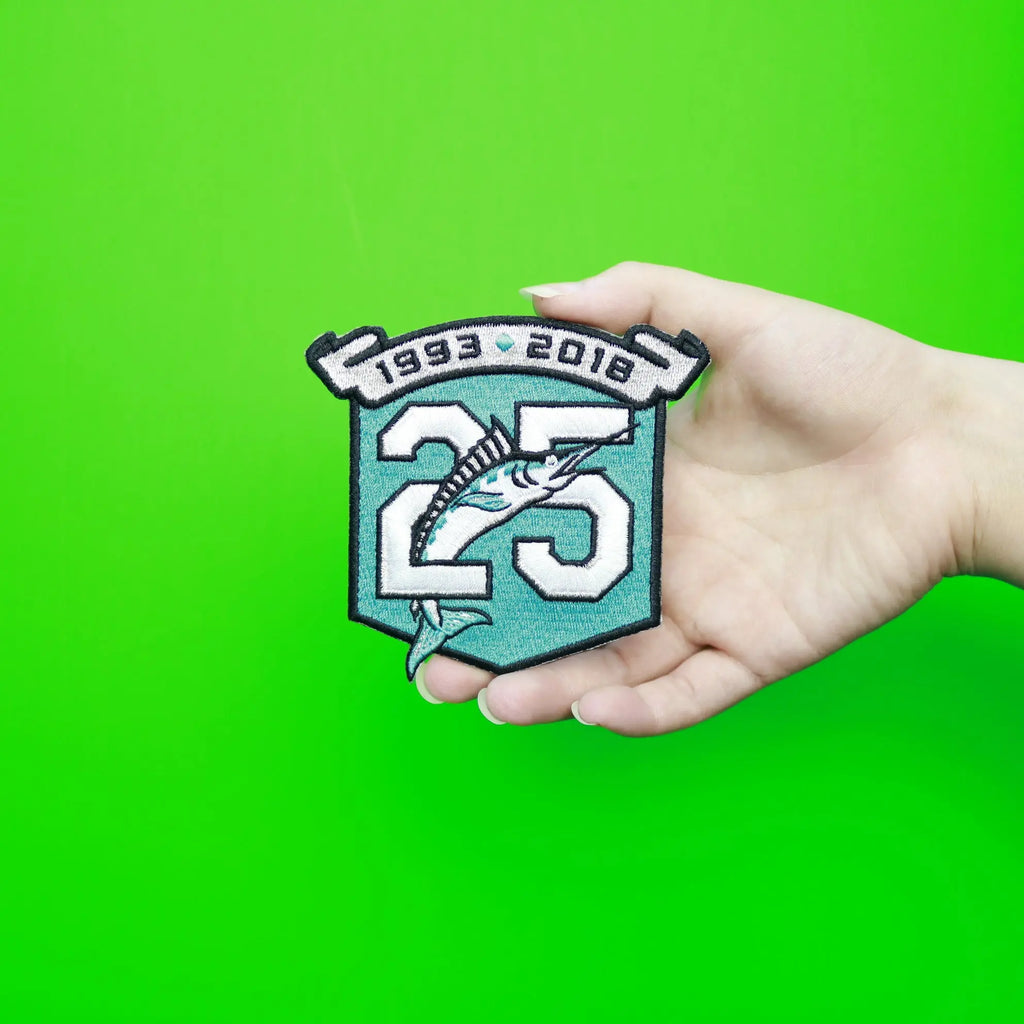 2018 Miami Marlins 25th Anniversary Embroidered Patch 