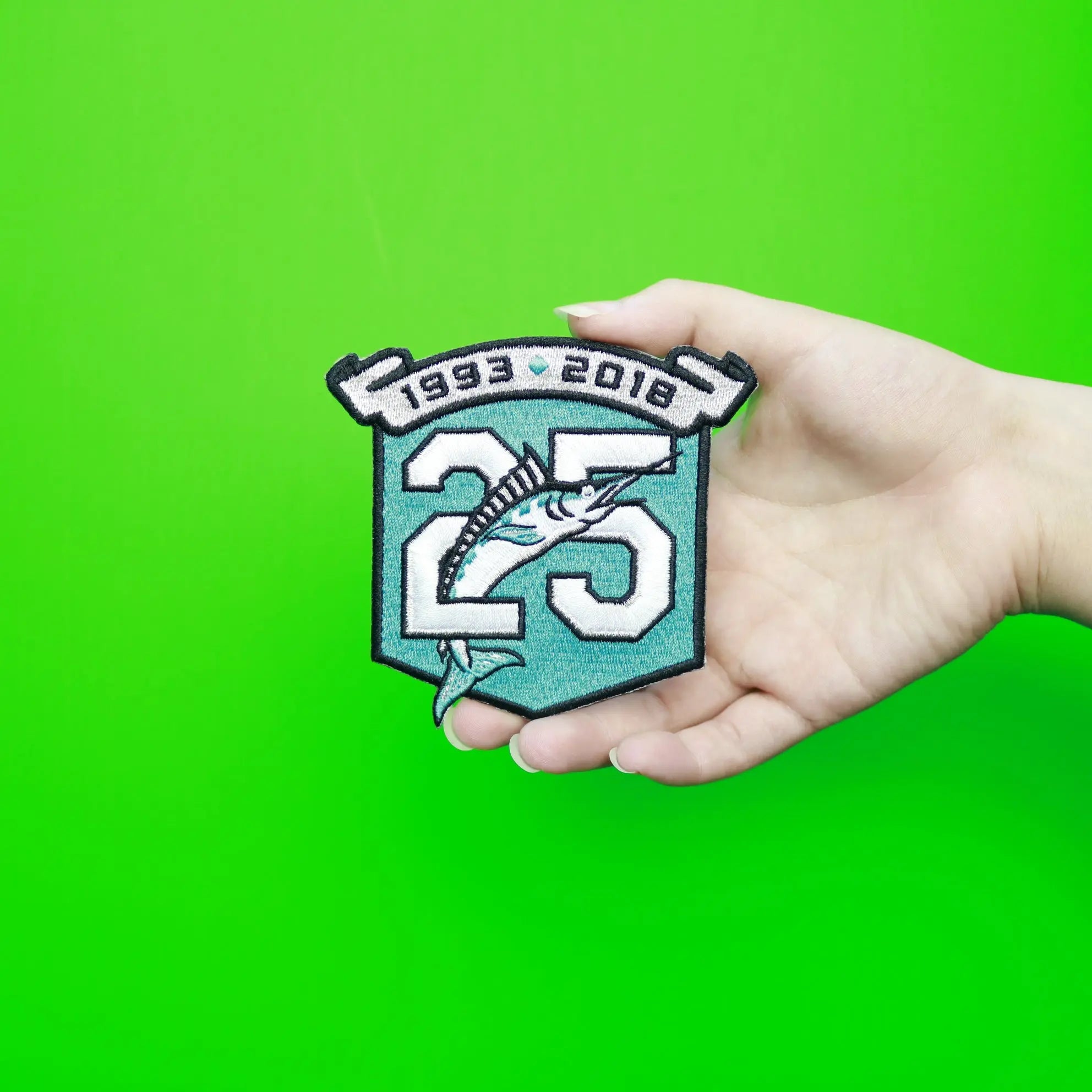 2018 Miami Marlins 25th Anniversary Embroidered Patch 