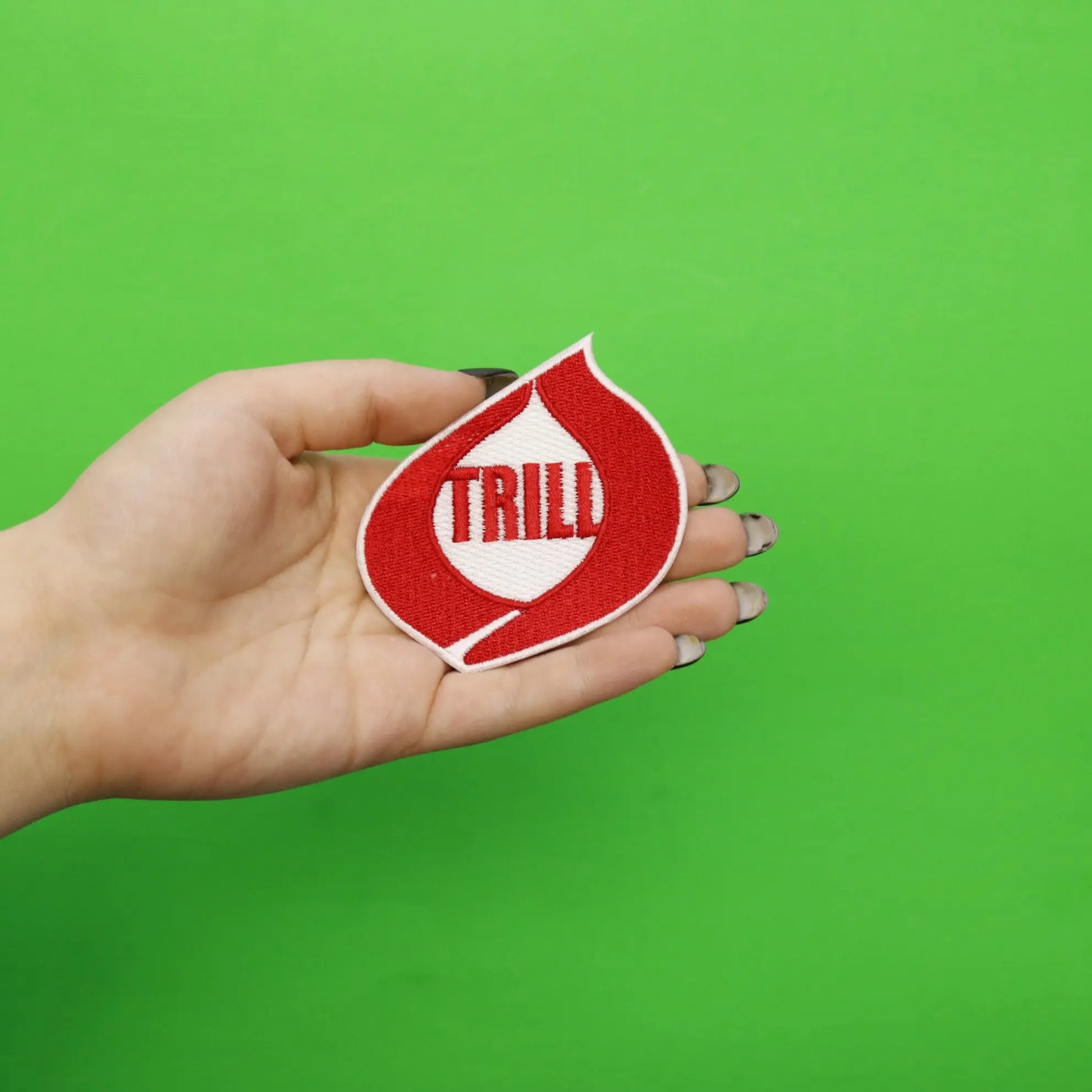 Trill Red Flame Iron On Patch 