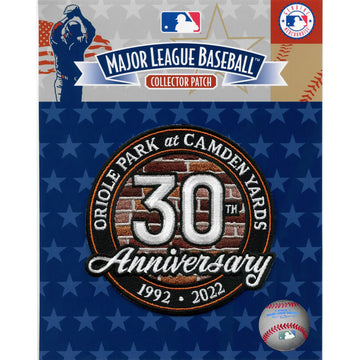 Baltimore Orioles Jersey Sleeve Patch Camden Yards 30th Anniversary Embroidered 