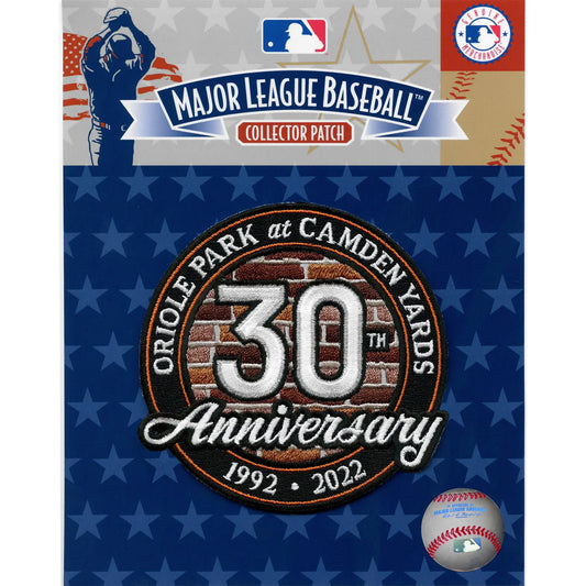Baltimore Orioles Jersey Sleeve Patch Camden Yards 30th Anniversary Embroidered 