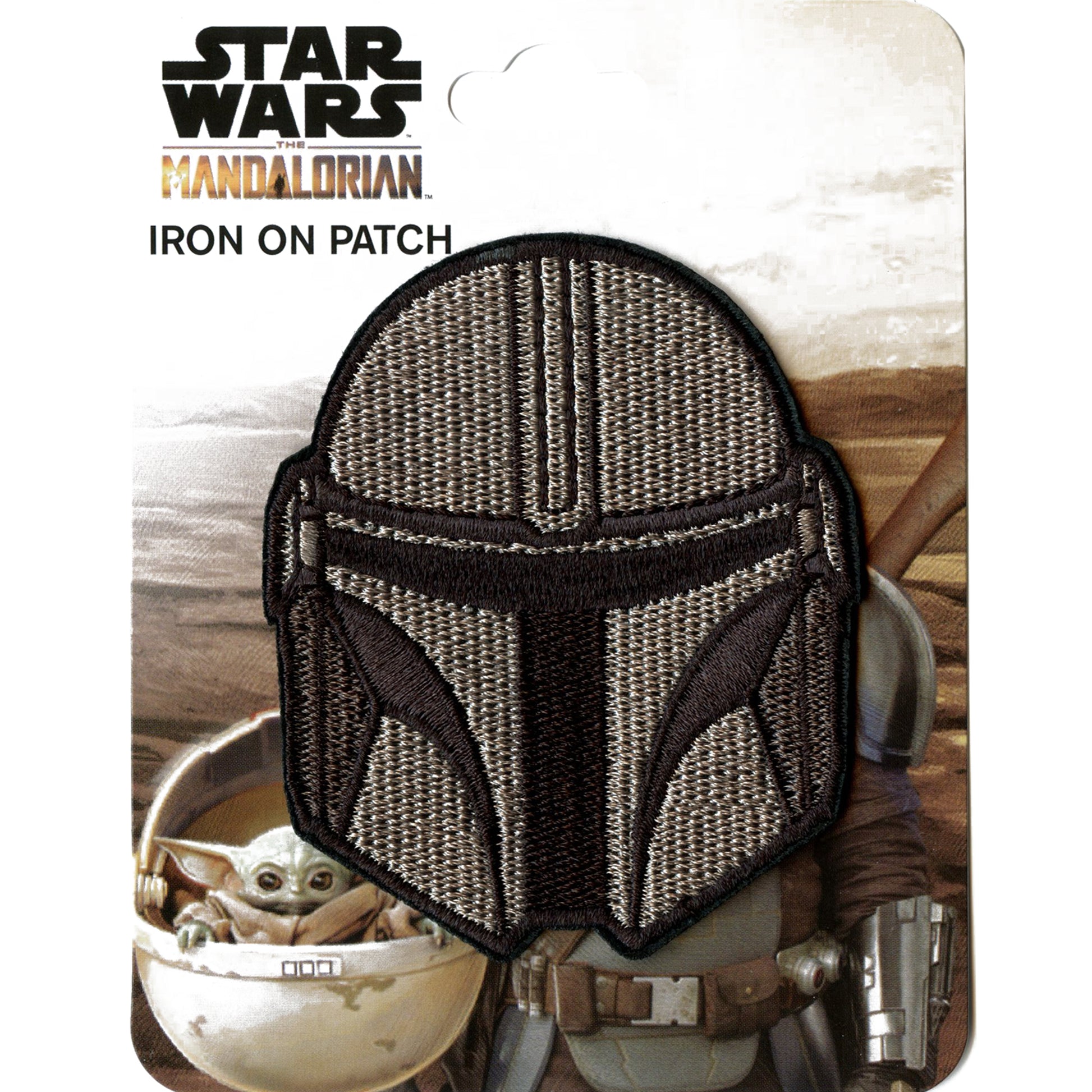 Star Wars The Mandalorian Patch Bounty Helmet Embroidered Iron On 