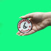 Microchipped & Loving It Patch Health Joke Embroidered Iron On 