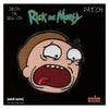 Rick and Morty Screaming Morty Head Embroidered Iron On Patch 