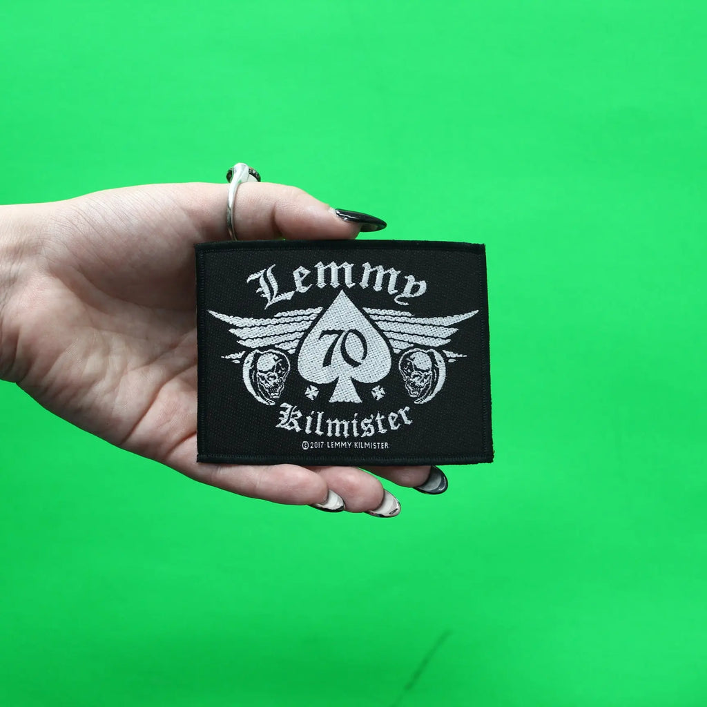 Lemmy Kilmister 70 Spade Patch Motorhead Rock Legend Woven Iron On