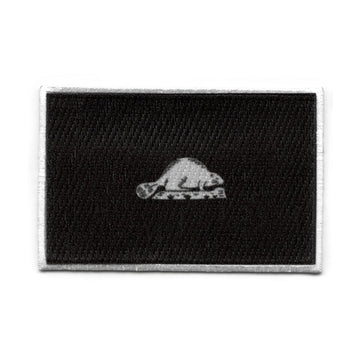 Oregon State Flag Patch Grayscale Back Embroidered Iron On 