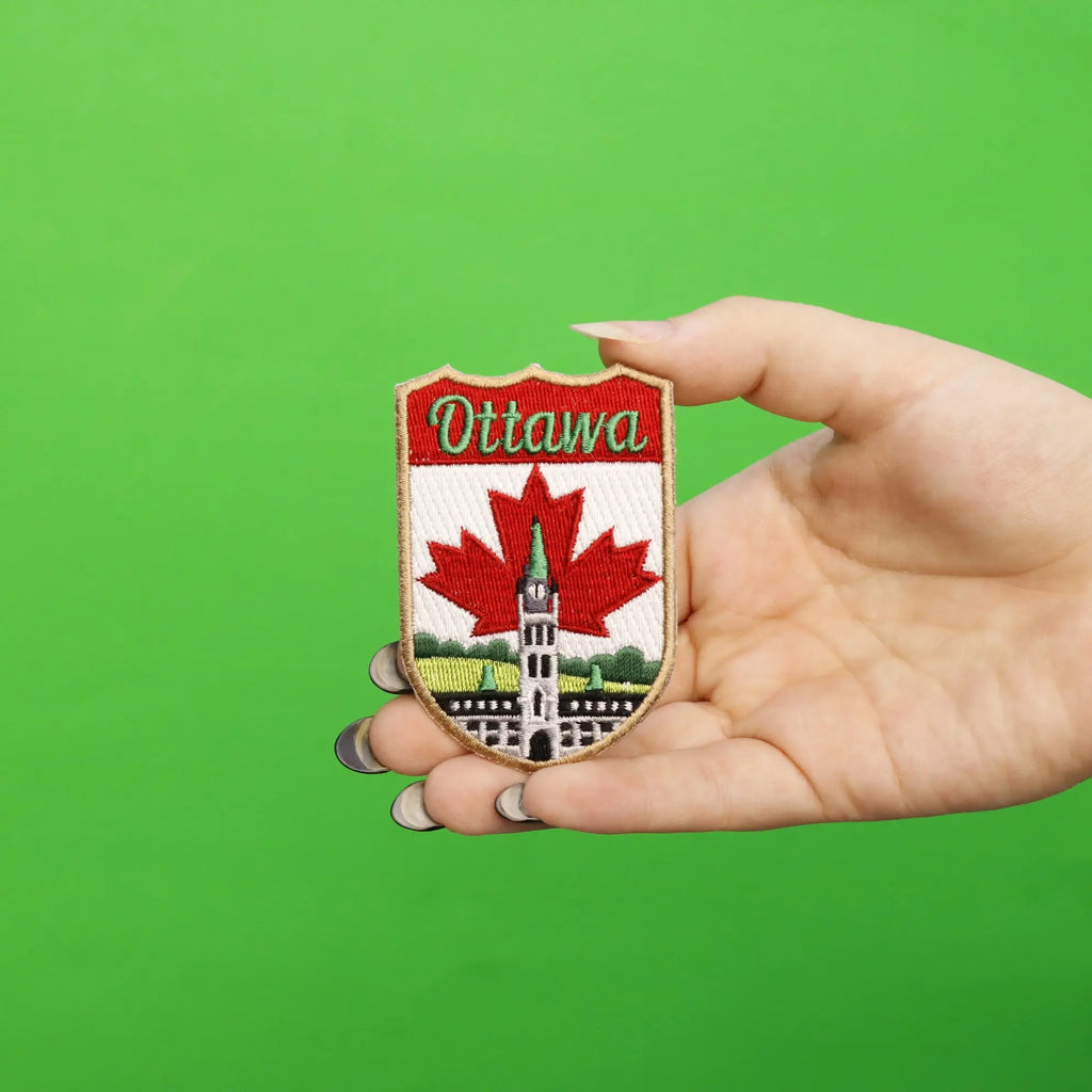 Ottawa Canada Shield Embroidered Iron On Patch 