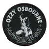 Ozzy Osbourne Blizzard Of Ozz Patch Legend Metal Classic Woven Iron On