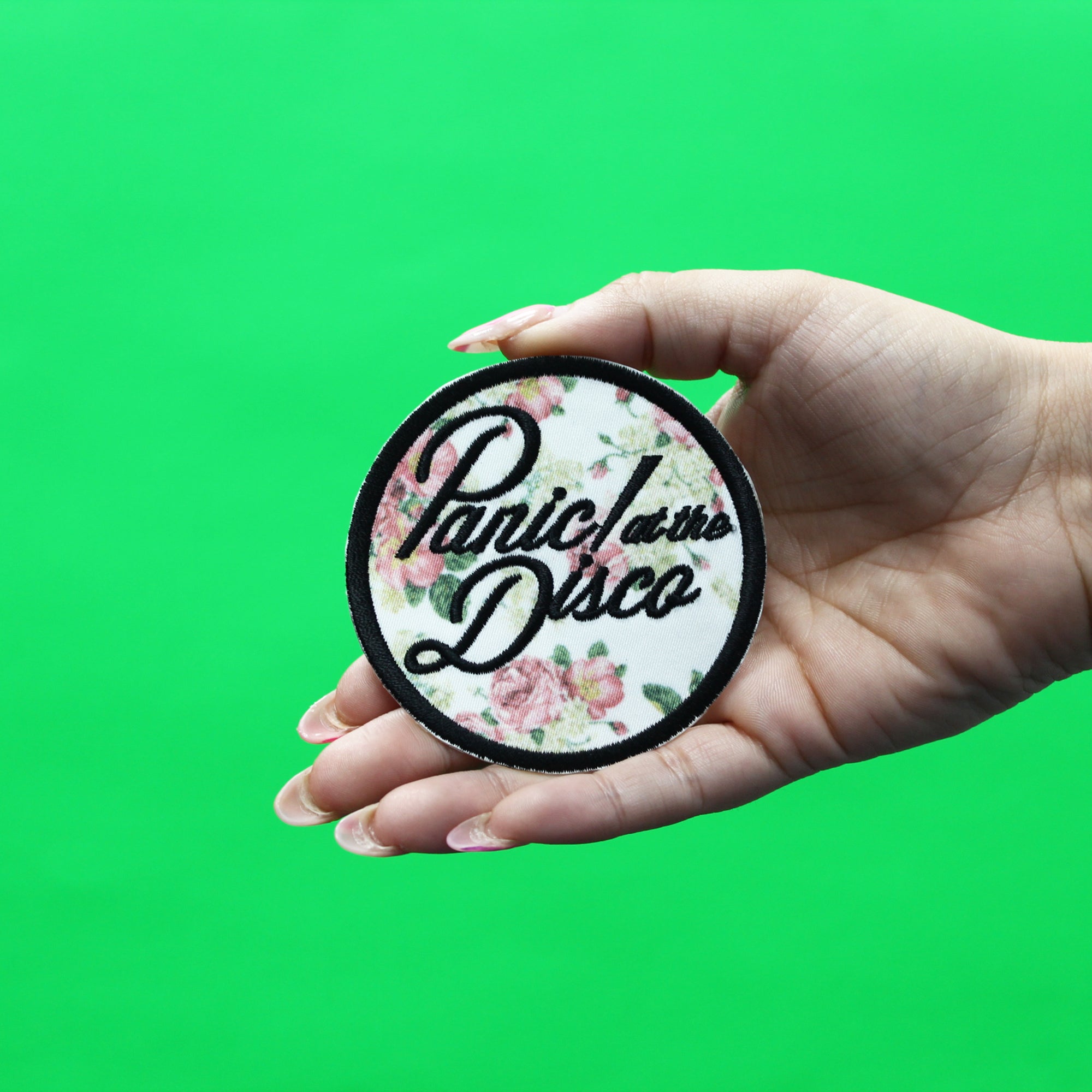 Official Panic At The Disco Patch Floral Logo Embroidered Iron On 