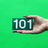 Player Number 101 Patch Survival Game Embroidered Iron On 