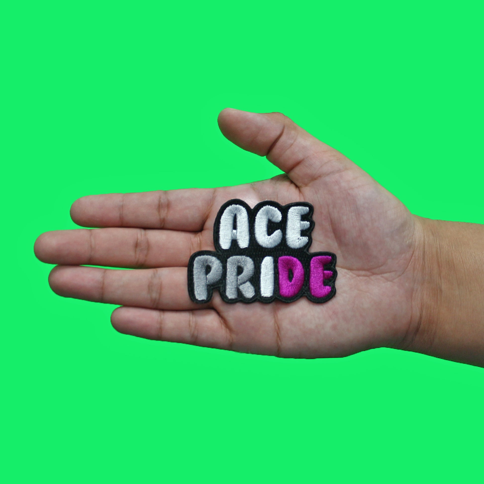 Asexual Pride Colors Patch Aromantic LGBTQ+ Ace Embroidered Iron On