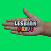 Lesbian Pride Colors WLW Patch LGBTQ+ Rainbow Women Embroidered Iron On