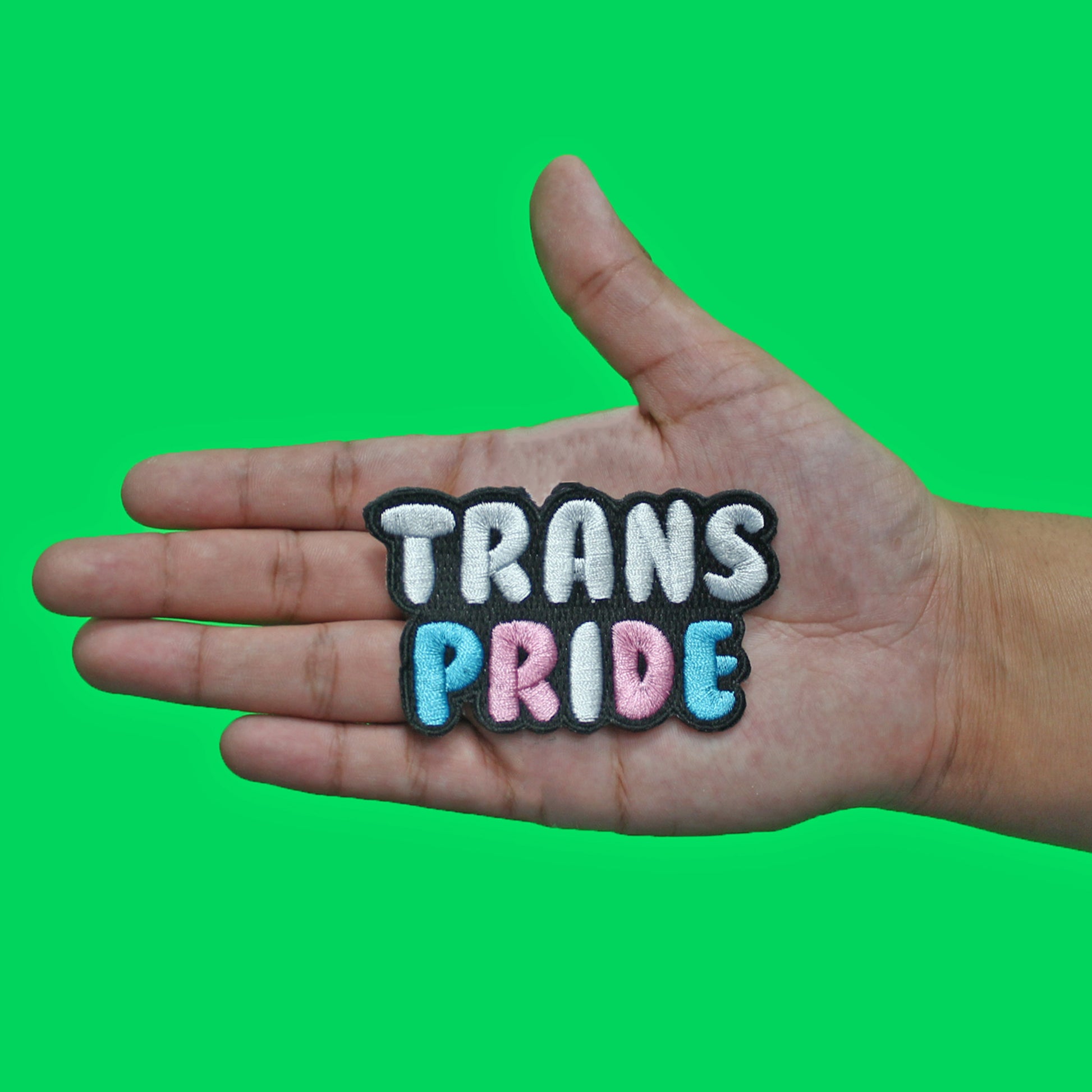 Transgender Pride Colors Patch Women Men Genders Embroidered Iron On