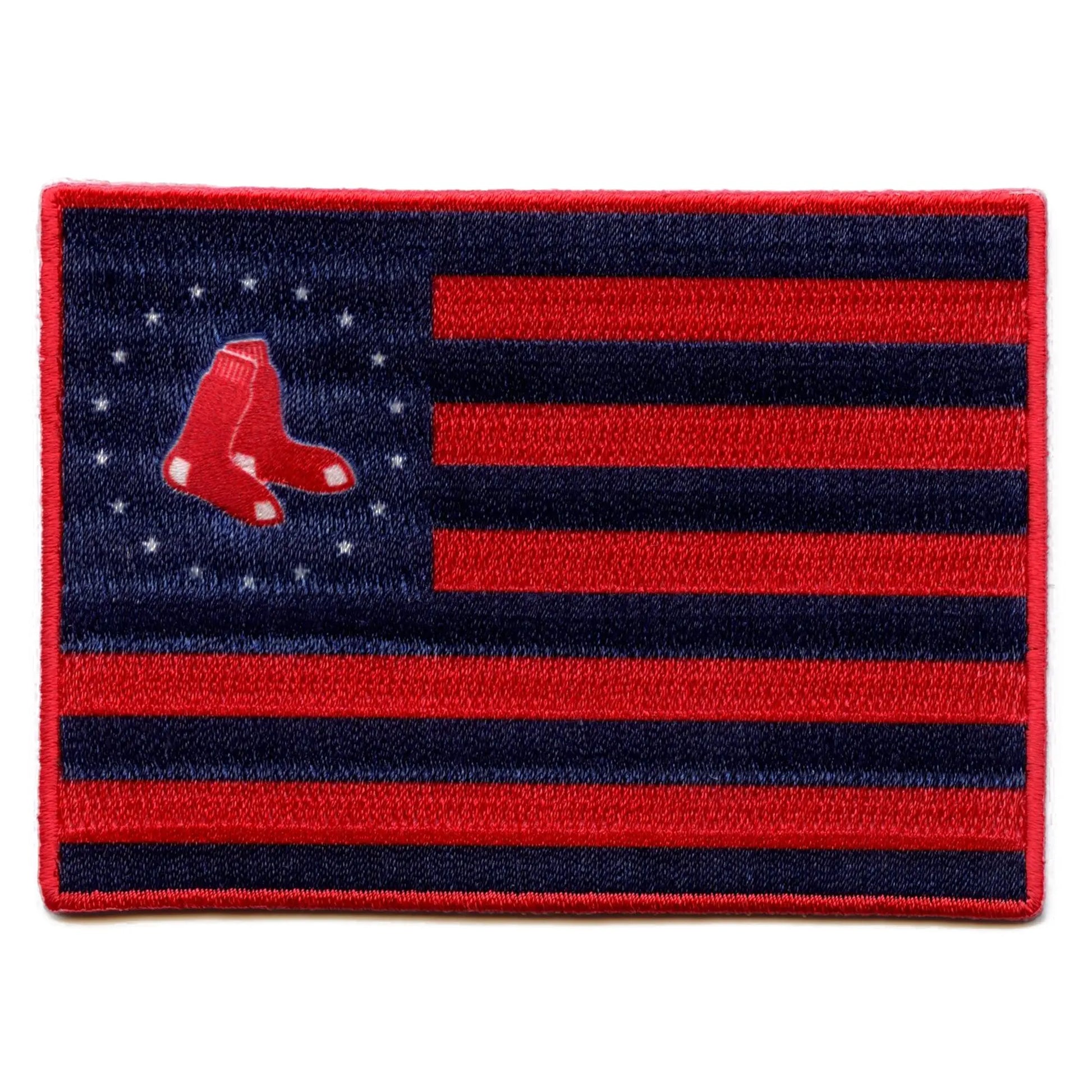 Red Sox Flag Jersey Patch Boston Embroidered Major League Baseball 