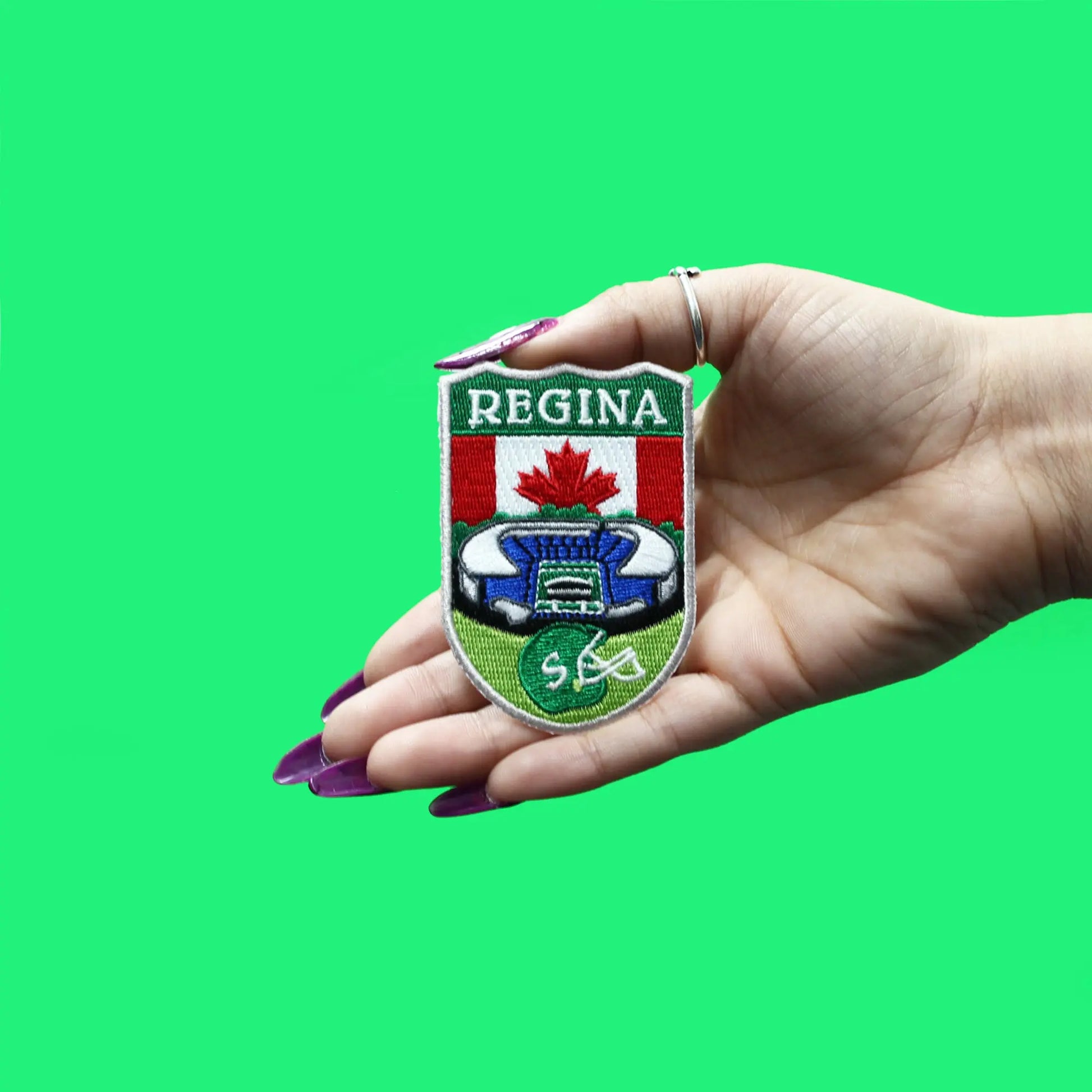 Canada Shield Patch Regina Embroidered Iron On 