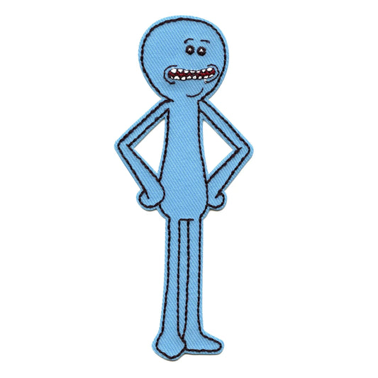 Rick And Morty Mr. Meeseeks Patch Cartoon Network Animation Embroidered Iron On