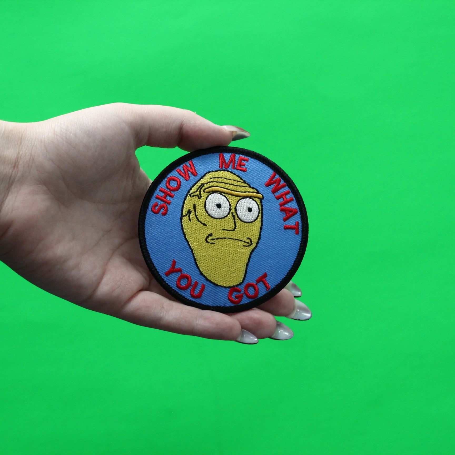 Rick And Morty Show Me What You Got Patch Cartoon Network Animation Embroidered Iron On