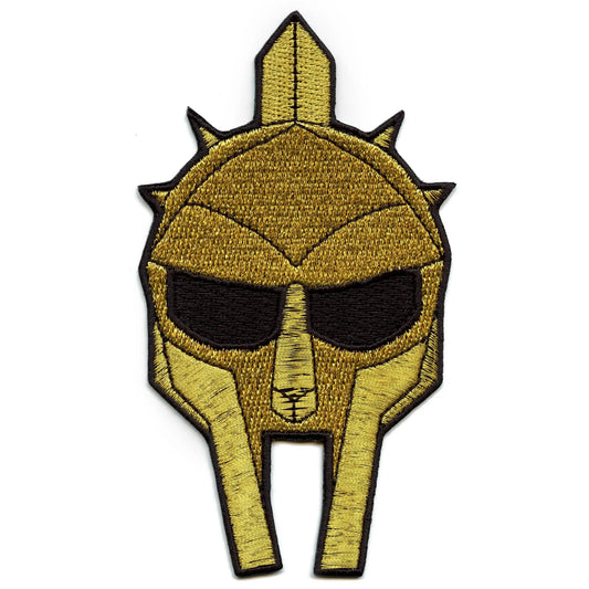 Roman Gladiator Helmet Embroidered Iron On Patch 