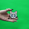 Sailor Moon Artemis Patch Cat Headshot Embroidered Iron On - Small