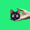 Sailor Moon Luna Patch Cat Headshot Embroidered Iron On 