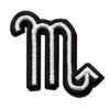 Scorpio Astrological Zodiac Symbol Patch Horoscope Scorpion Sign Embroidered Iron On 