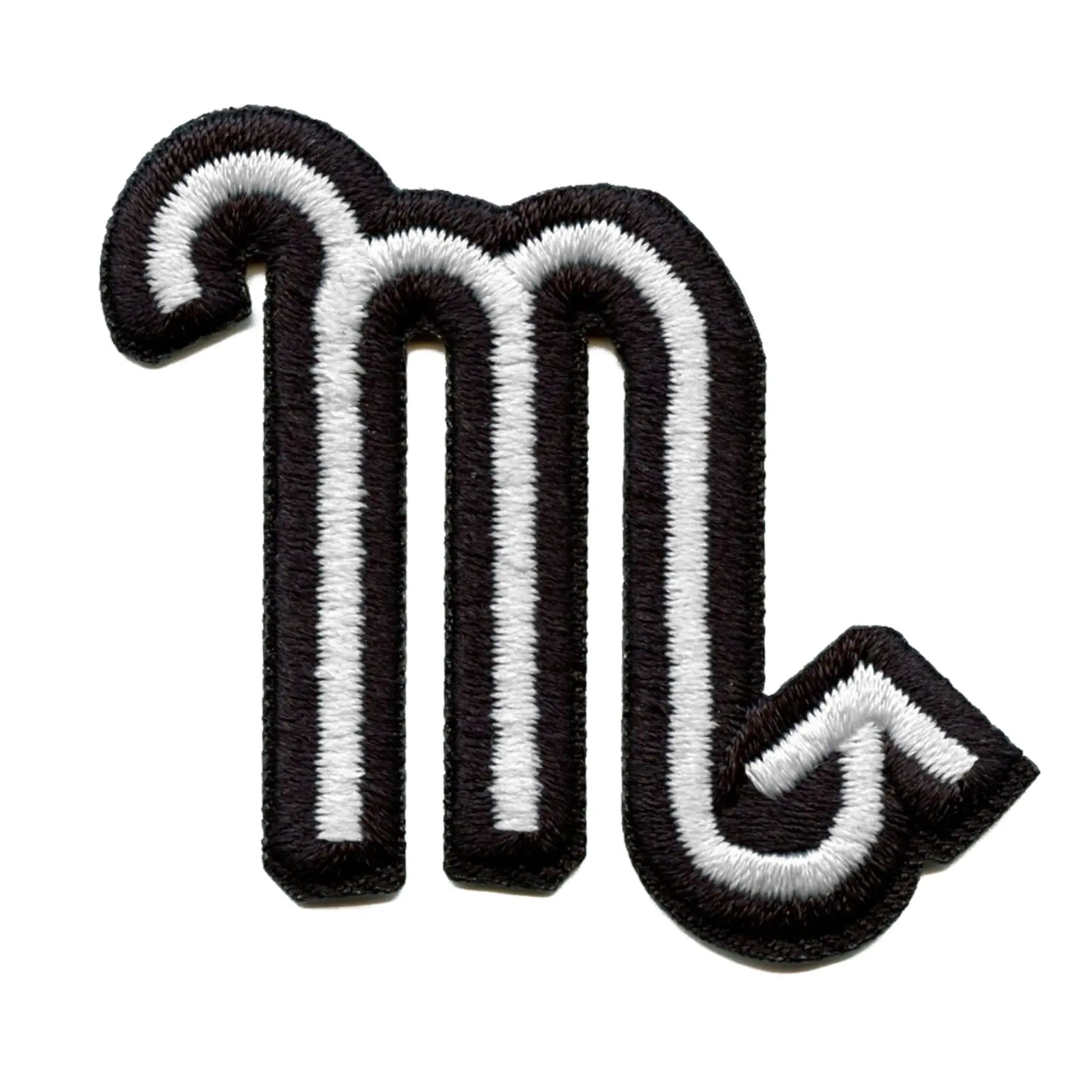 Scorpio Astrological Zodiac Symbol Patch Horoscope Scorpion Sign Embroidered Iron On 